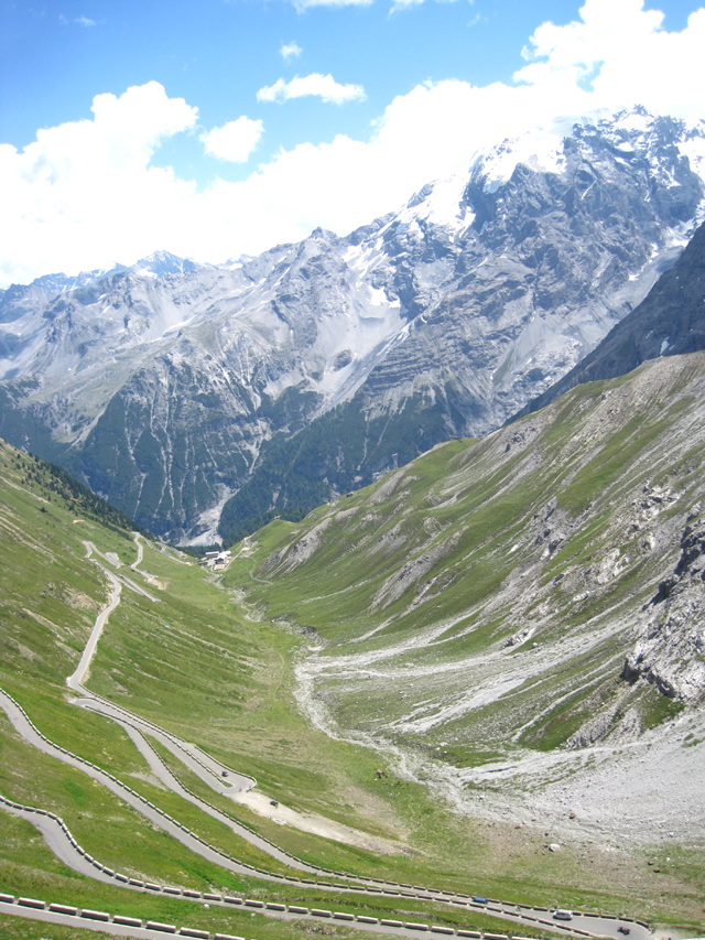 The Stelvio from the top