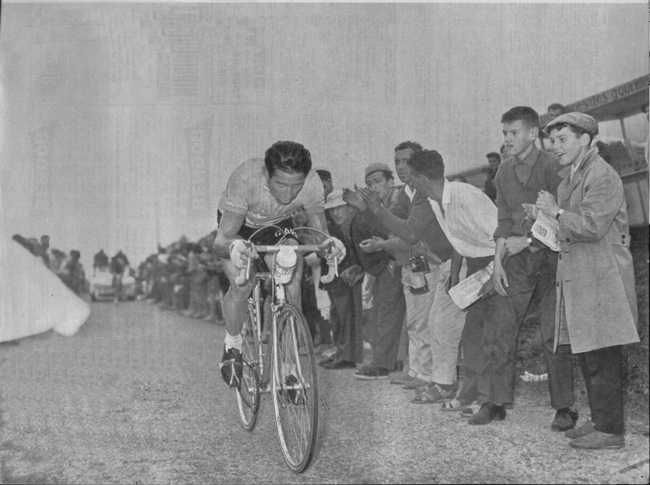 Gasone Nencini on the Peyresourde int the 1960 Tour de France