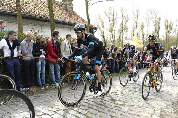 Braley Wiggins in this year's Tour of Flanders