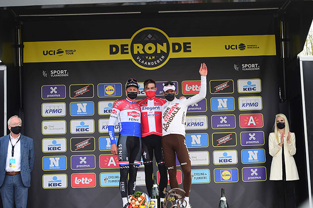 2021 Tour of Flanders podium