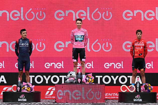 2022 Giro d'Italia podium