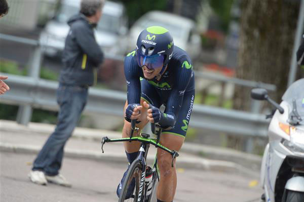 Adriano Malori riding the 2014 Italian time trial championships