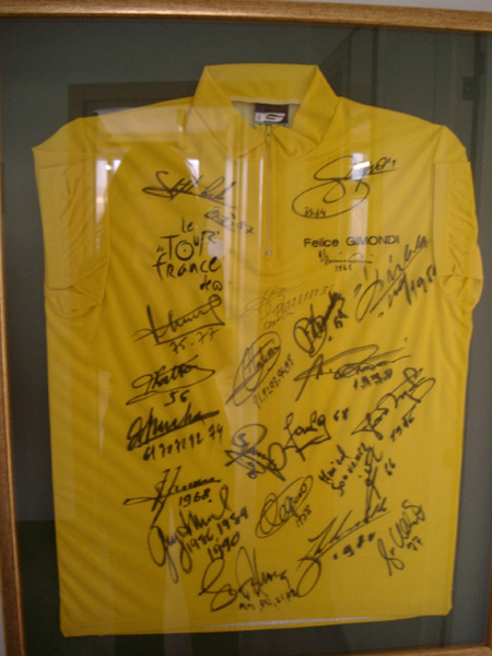 Signed yellow jersey