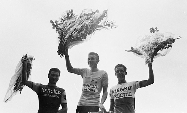 Poulidor, Anquetil and Bahmontes in the 1964 Tour de France