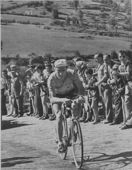 Bobet in the 20th stage of the Tour de France