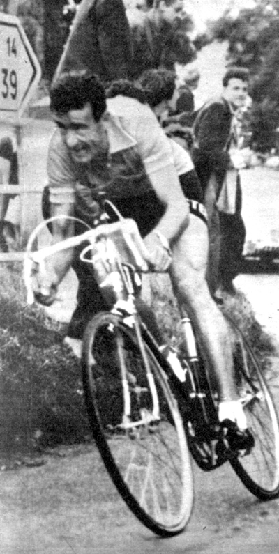 Bobet in stage 21b of the 1954 Tour de France