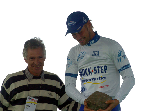 Tom Boonen with Francesco moser