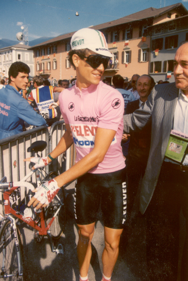 Hampsten at the start of stage 20 of the 1988 Giro d'Italia