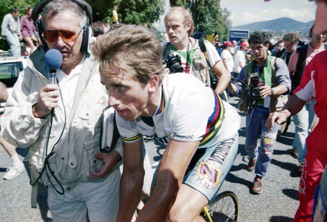Greg LeMond after stage 8 of the 1990 Tour de France