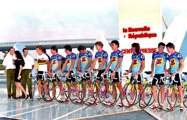 1990 Tour de France presentation of LeMpnd's Z team