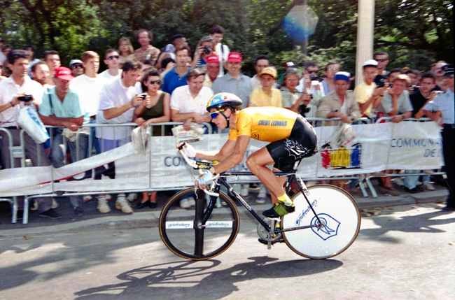 LeMond rides the prologue of the 1991 Tour dee France