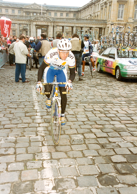 LeMond at the start of the 1993 Paris-Roubaix