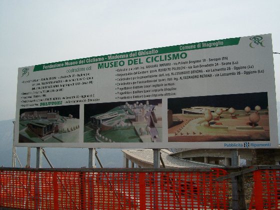 Madonna  del Ghisallo museum under construction