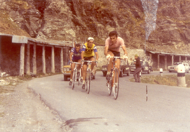 Eddy Merckx leads in stage 16 of the 1972 Giro