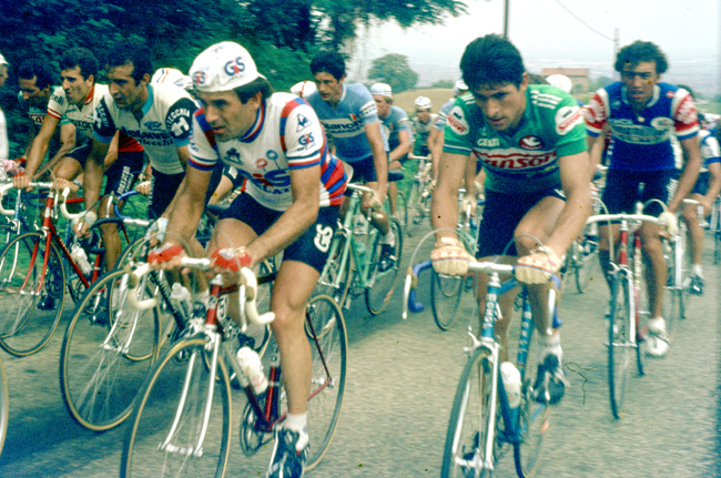 Moser riding the 1980 Coppa placci