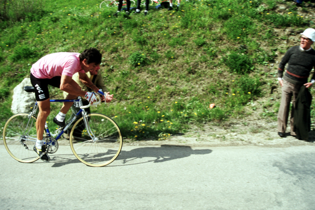 Francesco Moser in action during the 1984 Giro d'Italia