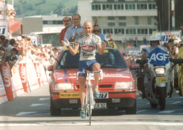 Pantani wins stage 10 of the 1995 Tour de France
