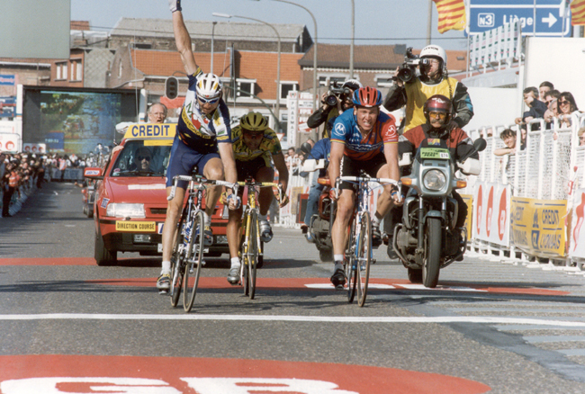 Pascal Richard wins 1996 Liege-Bastogne-Liege