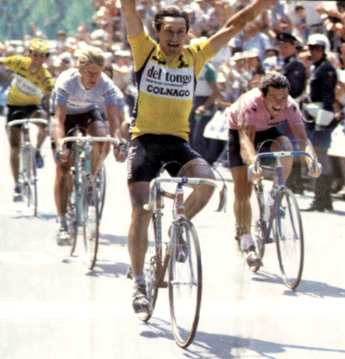 Saronni wins a stage in the 1982 Giro d'Italia
