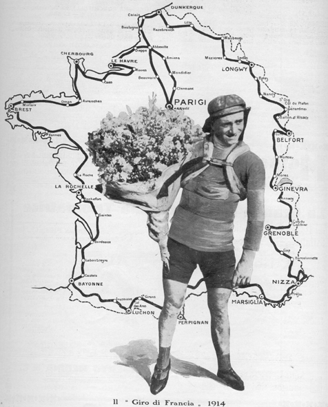 Philippe thys wins the 1914 Tour de France