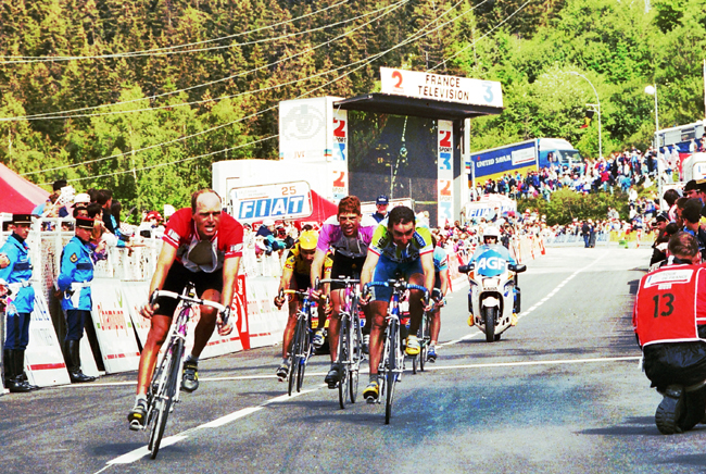 Bjarne Riis and Jan Ullrich in the 1996 Tour de France