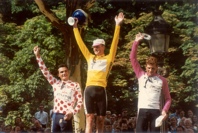 1996 Tour de France final podium