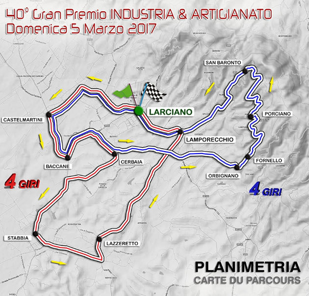 2017 GP larciano map