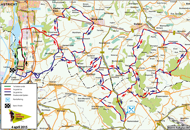 2015 volta Limburg CLassic map