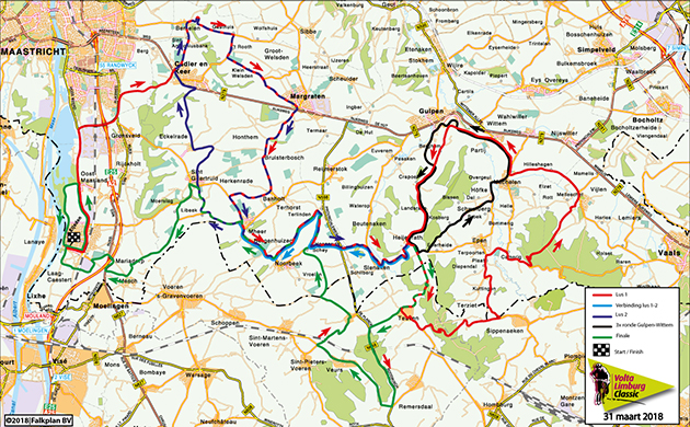 2018 Volta Limburg Classic map