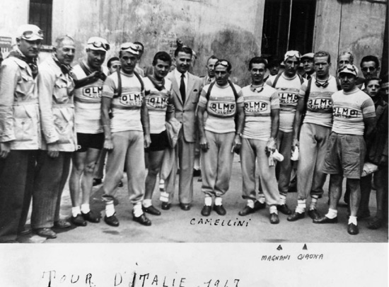 The 1946 Olmo team for the Giro.