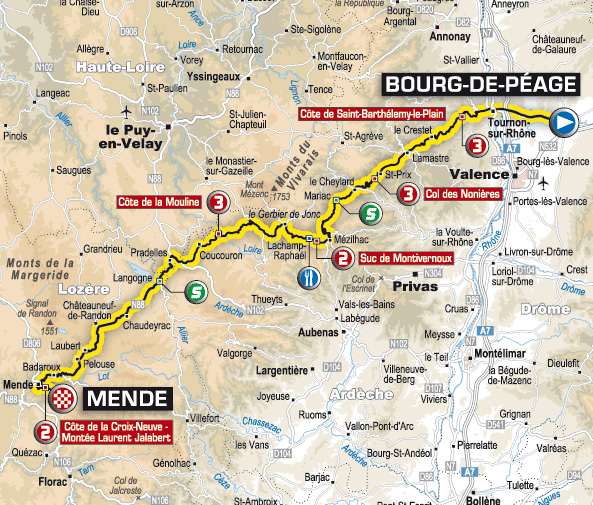 Stage 12 route map