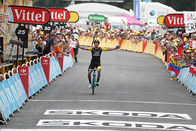Primoz Roglic wins Tour stage 19