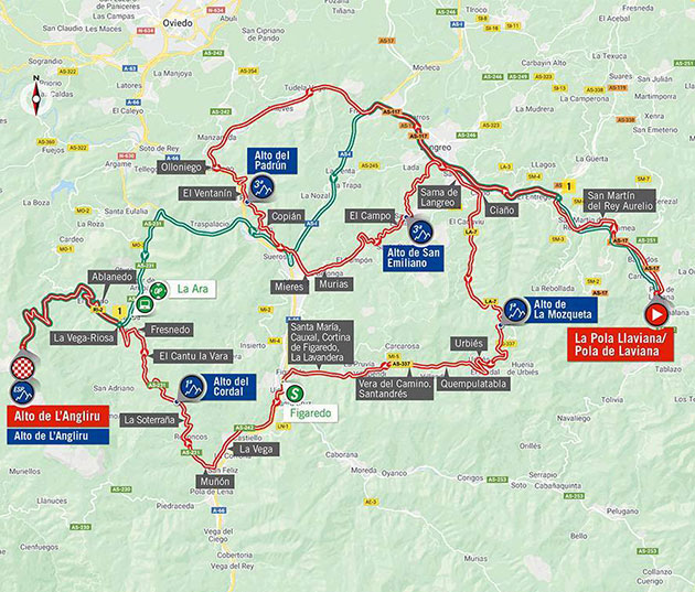Vuelta stage 12 map