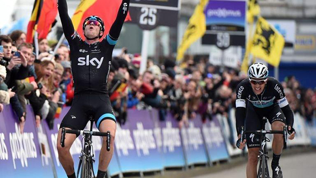Ian Stannard wins Het Nieuwsblad