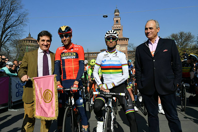 Vuncenzo Nibali and Alejandro Valverde