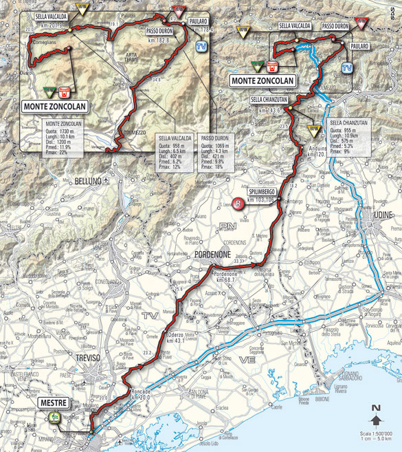 Stage 15 route map