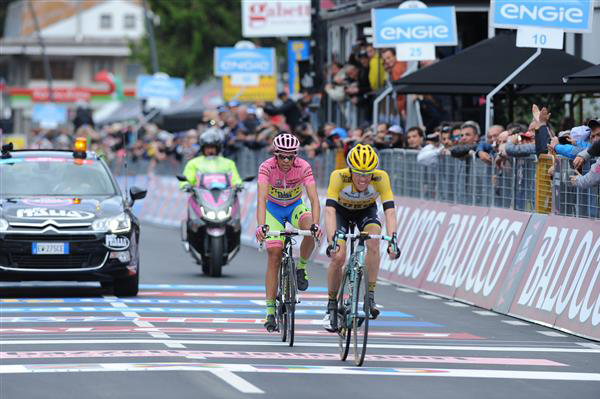 Steven kruijswijk and Alberto Contador