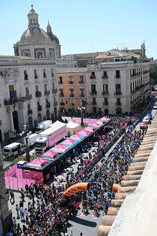 stage start in Catania