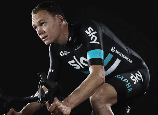 Chris Froome in 2016 Sky kit