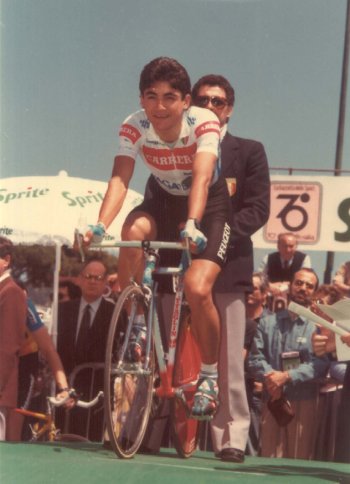 Chiappucci ready to ride the 1987 Giro d'Italia prologue