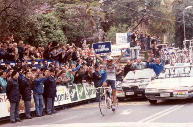Claudio Chgiappucci wins 1991 Milano-San Remo