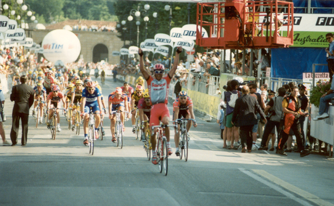 Cipollini wins 1996 Giro 18 in Vicenza