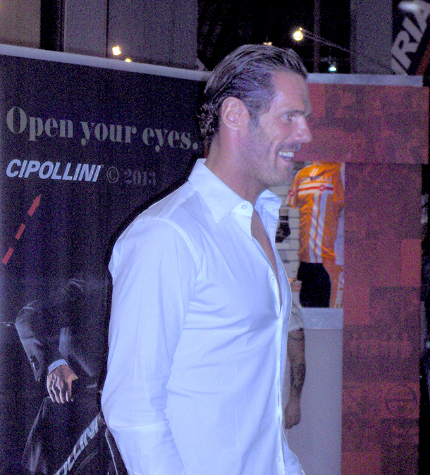 Mario Cipollini at the 2012 Interbike show