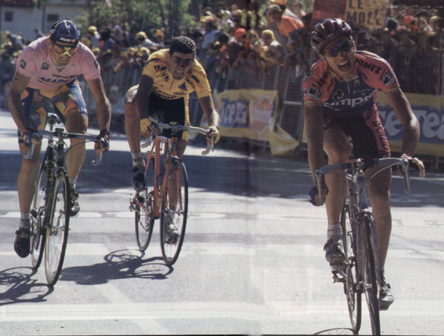 Maurizio Fondriest wins stage 7 of the 1995 Gior d'Italia