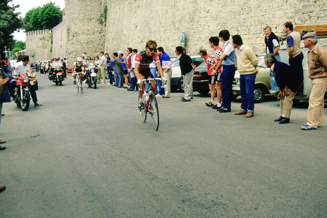 Andy Hampsten in the 1985 Giro d'Italia