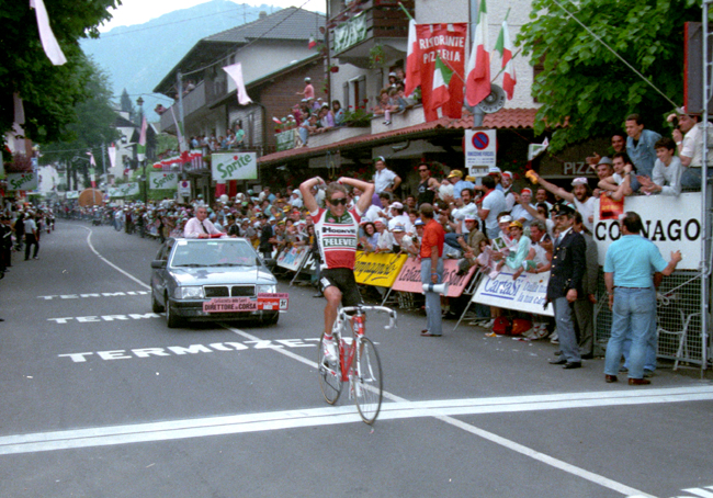 Andy Hampsen wins tsge 12 of the 1988 Giro d'Italia