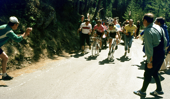 Bernard Hinault in the 1980 Giro d'Italia