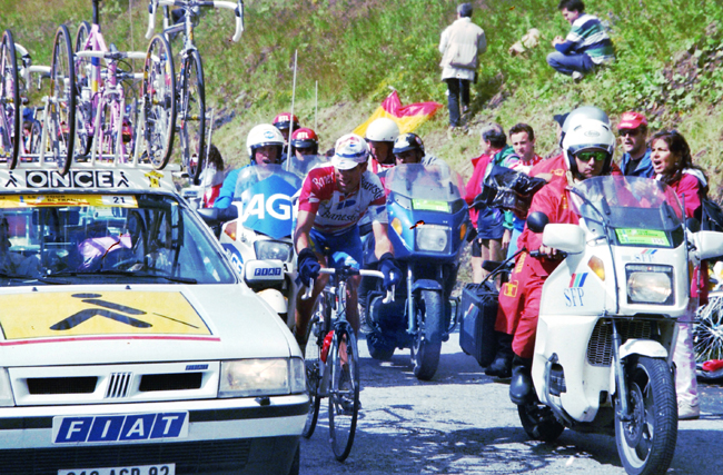 Indurain in the 1996 Tour de France
