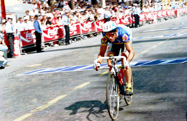 Greg LeMond in stage 22 of the 1991 Tour de France