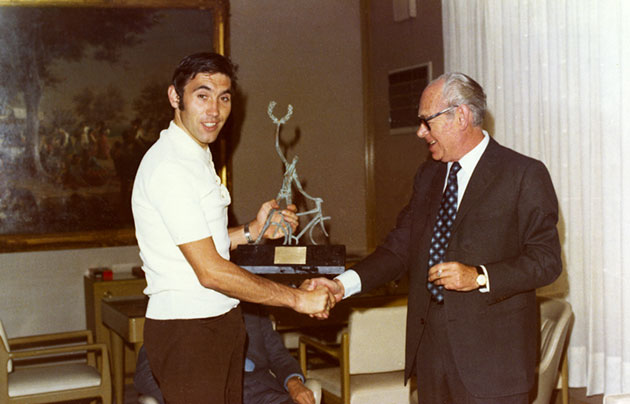 Eddy Merckx with Egon Hessel